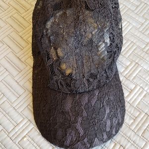Adorable, fun, black lace cap